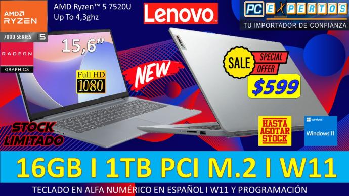 LENOVO RYZEN 5 SERIE 7MIL