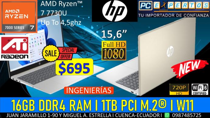 HP RYZEN 7 SERIE 7MIL