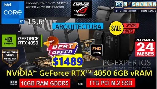 ASUS PROFESIONAL TUF COREI7 RTX4050