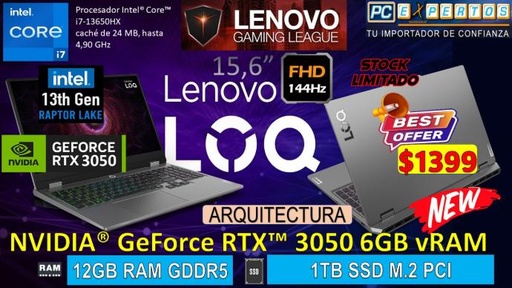 LENOVO LOQ PROFESIONAL I7 RTX3050