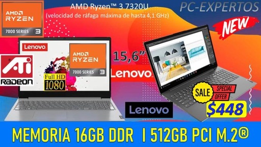 LENOVO RYZEN 3 7MIL FULL EDICION