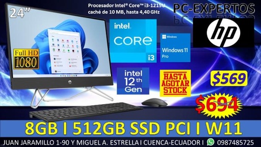COMPUTADORA TODO EN UNO HP COREI3